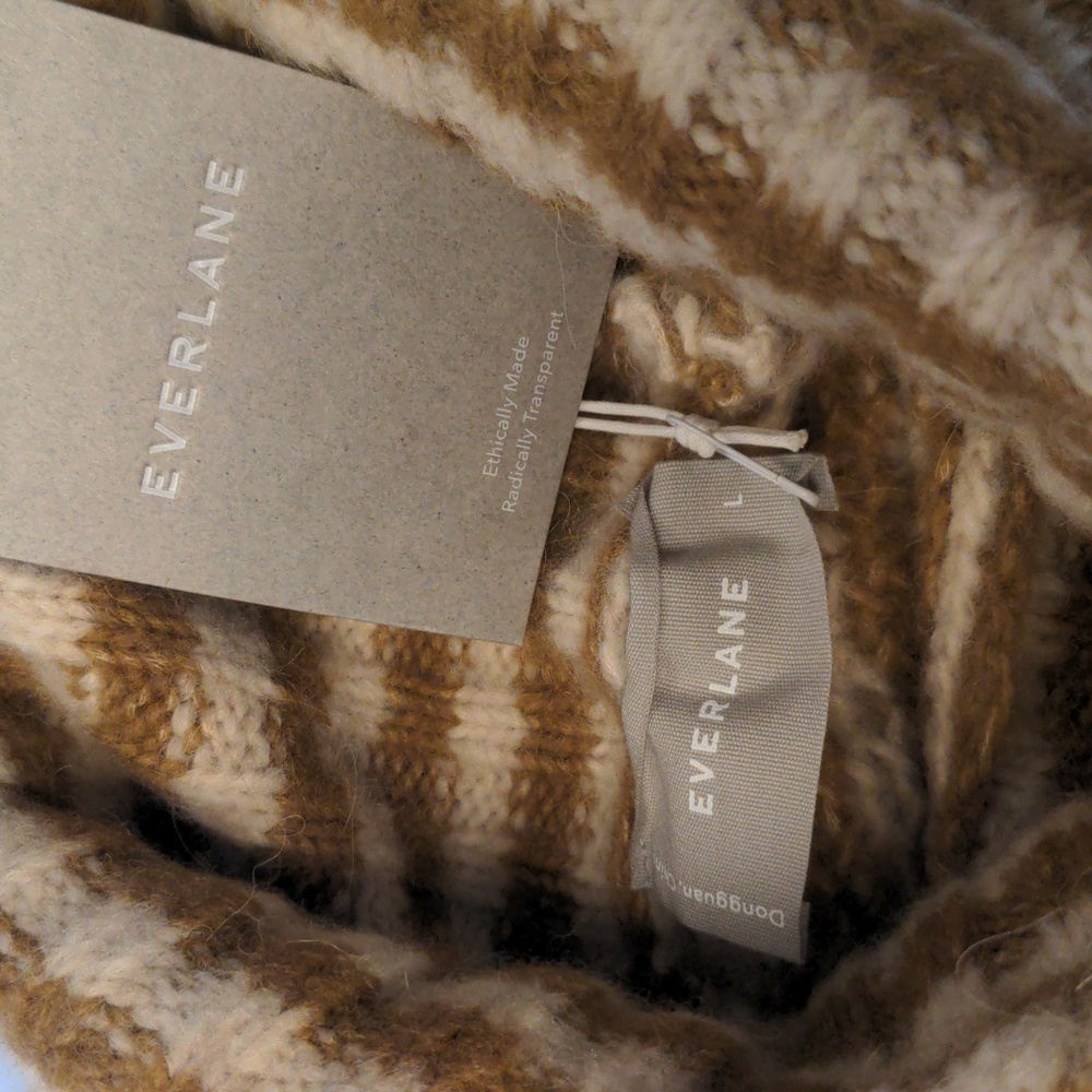🆕 EVERLANE The Cloud Oversized Merino Wool/Alpaca Turtleneck - Picture 14 of 16
